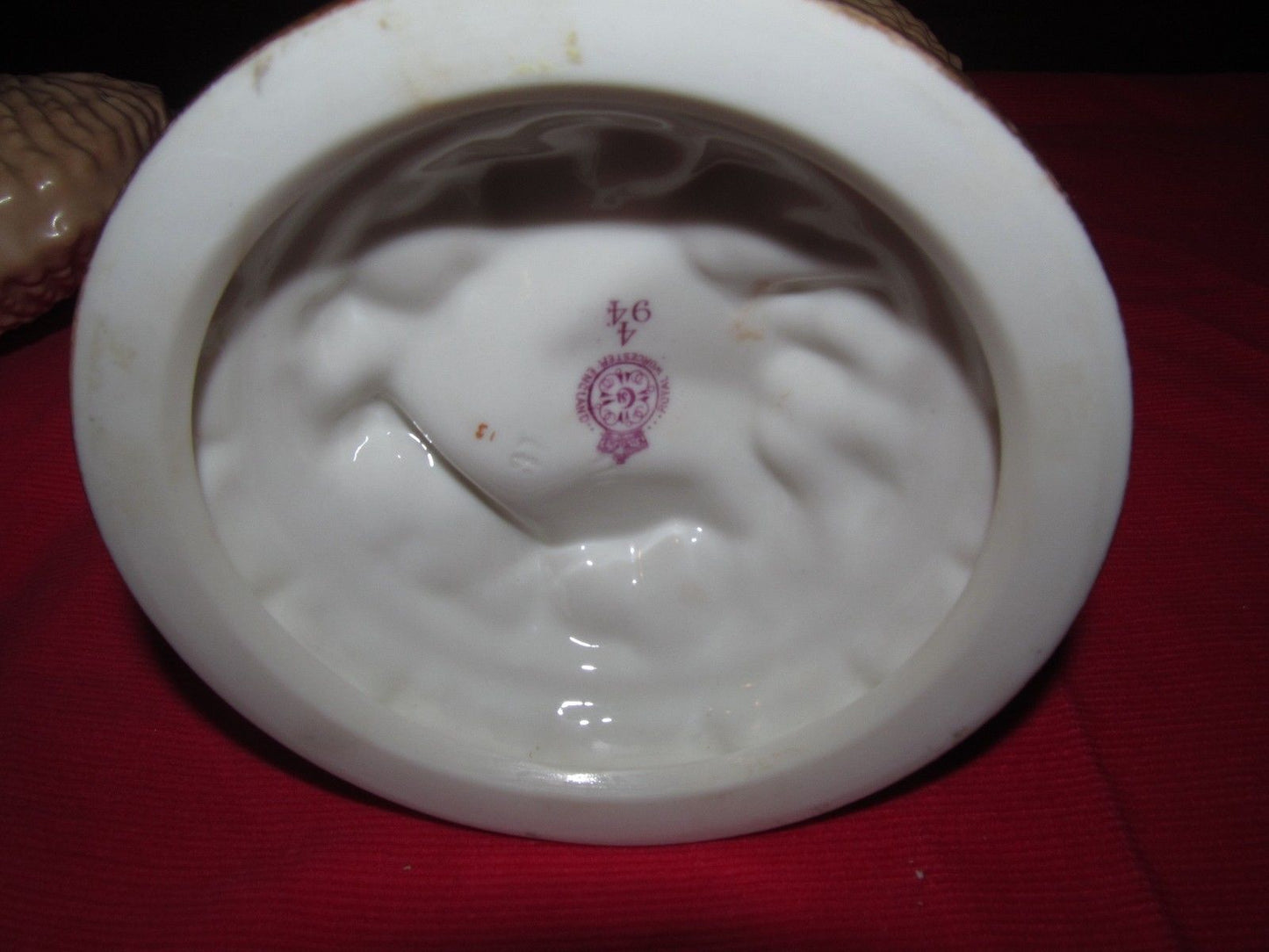 PAIR OF ANTIQUE ROYAL WORCESTER NAUTILUS SHELL FORMED VASES