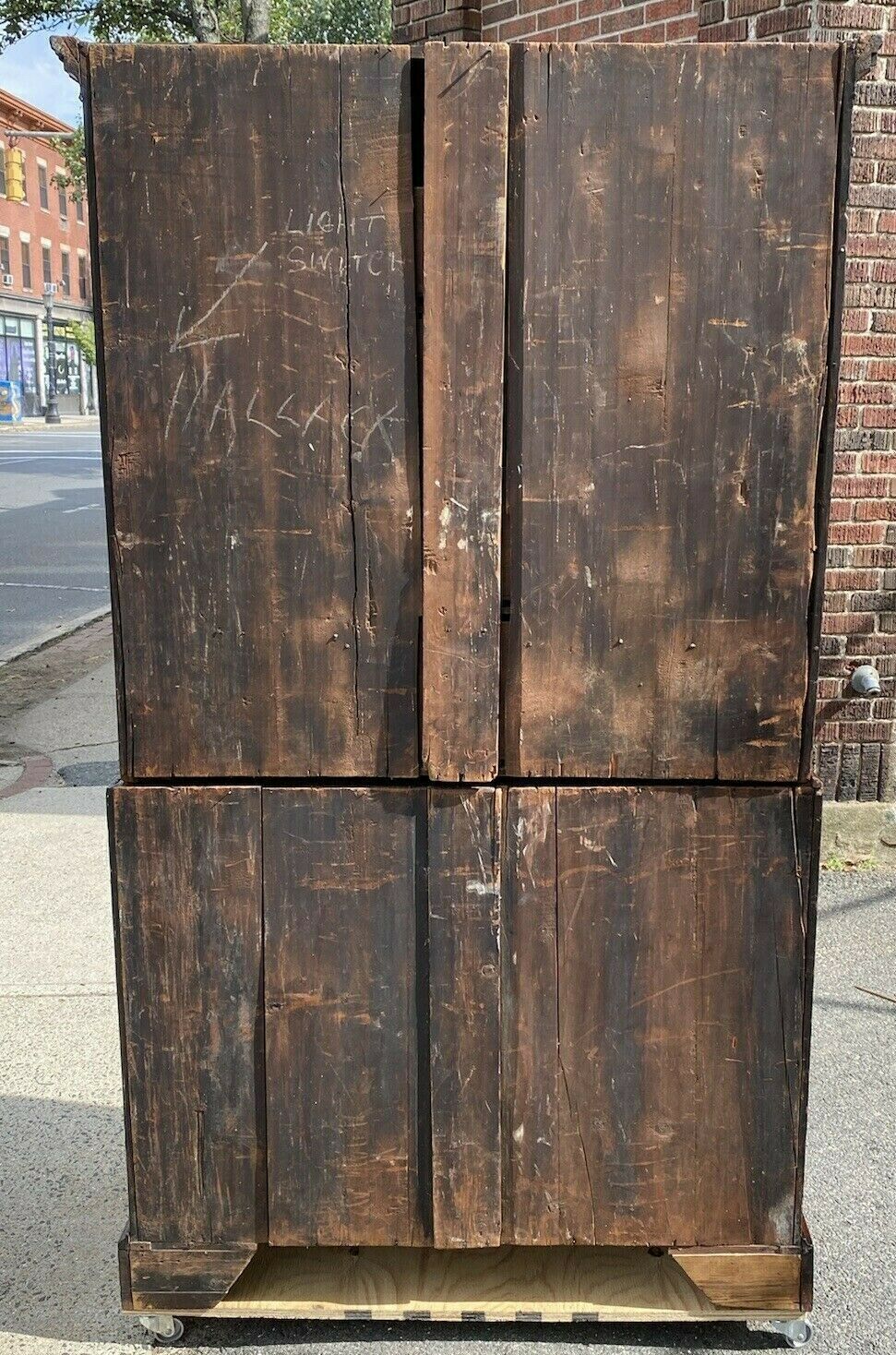 18TH C ANTIQUE GEORGIAN MAHOGANY CHEST ON CHEST / DRESSER ~ TALL CHEST / HIGHBOY