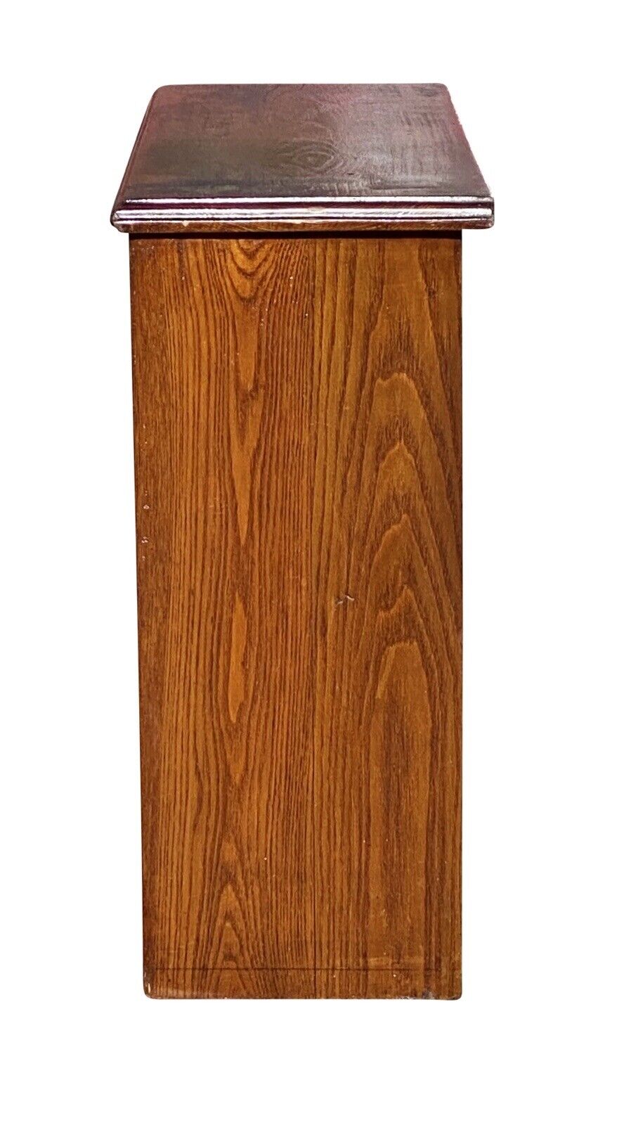 19th C Antique Victorian Oak Hanging Wall Cabinet / Cupboard