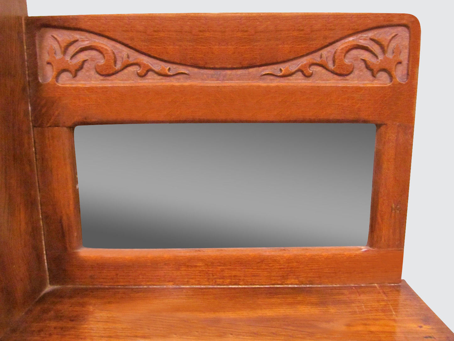 VICTORIAN 19TH CENTURY OAK SIDE BY SIDE DESK WITH BRASS HARDWARE