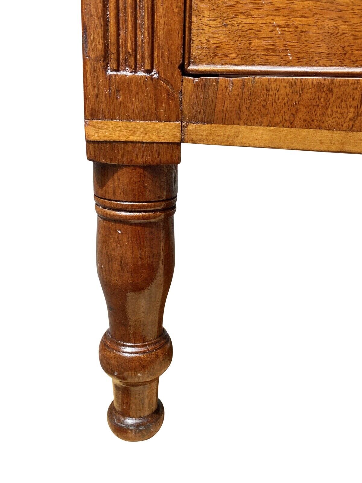 18th Century Antique Sheraton Cherry Bowfront Chest of Drawers / Dresser