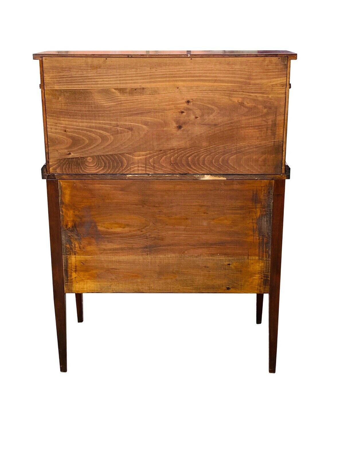 20TH C FEDERAL ANTIQUE STYLE BOSTON MAHOGANY LADIES TAMBOUR SECRETARY DESK