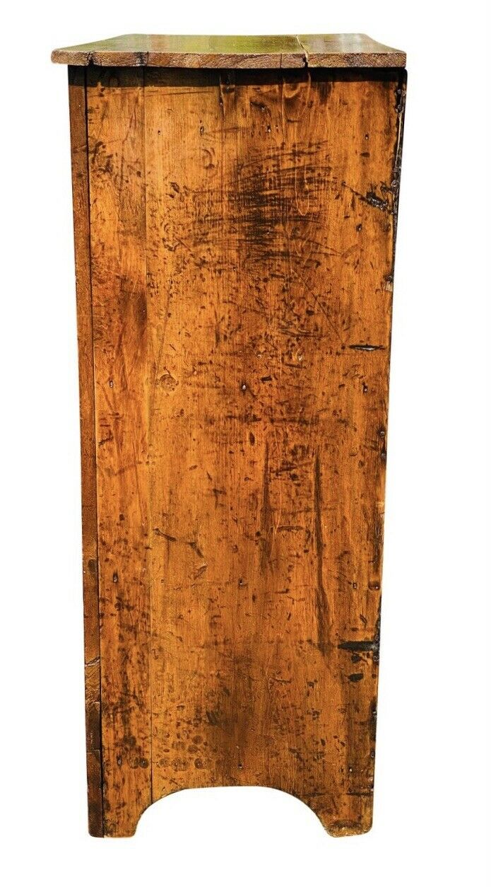 19th C Antique Country Primitive Walnut Pie Safe / Kitchen Cabinet