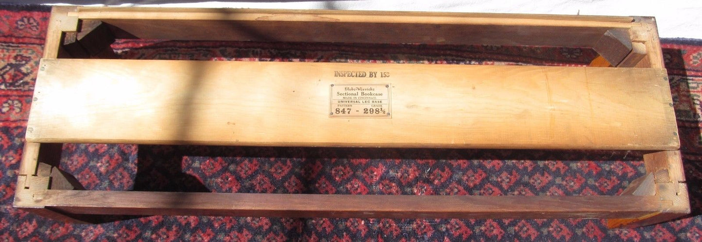 ARTS & CRAFTS GLOBE WERNICKE TIGER OAK MISSION BARRISTER BOOKCASE-EXTRA CHOICE