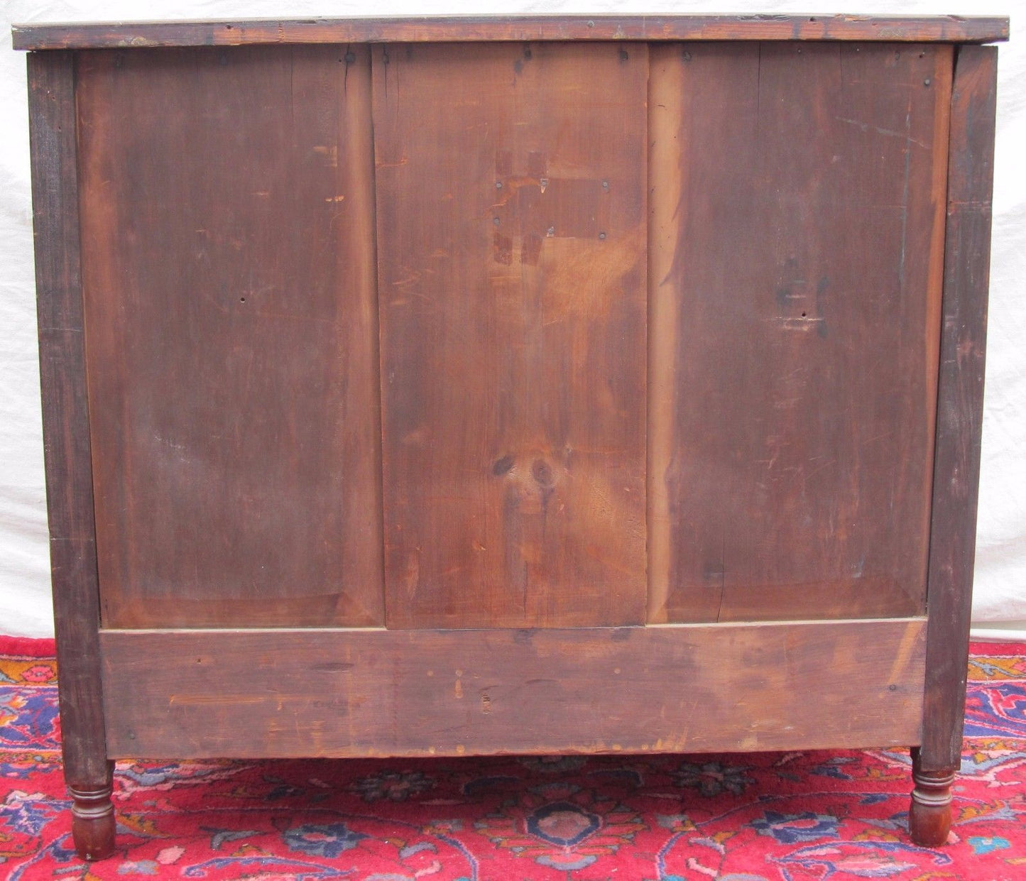FEDERAL PERIOD PHILADELPHIA BOW FRONT MAHOGANY DRESSER