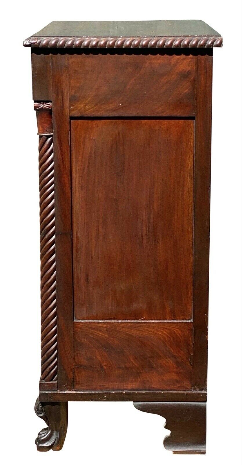 19th C Antique Pennsylvania Neoclassical Mahogany Lingerie Chest / Dresser