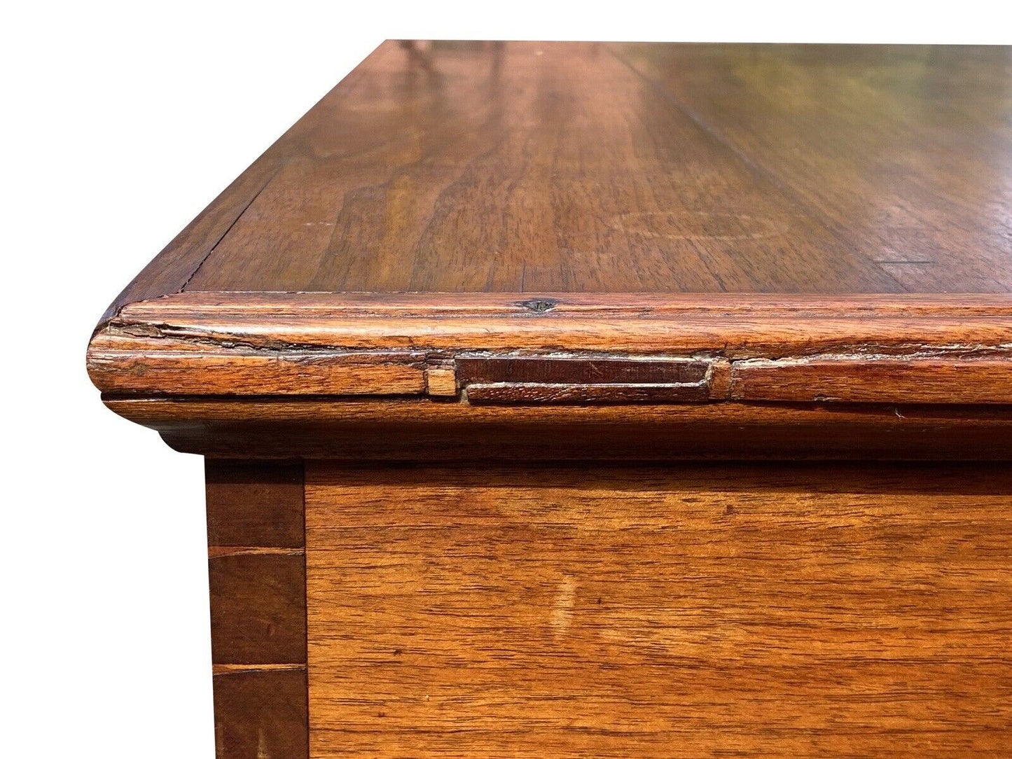 Late 18th Century Queen Anne Walnut Pennsylvania Blanket Chest With Two Drawers