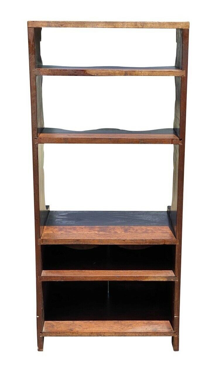20TH C QUEEN ANNE ANTIQUE STYLE CHERRY CABINET / CUPBOARD