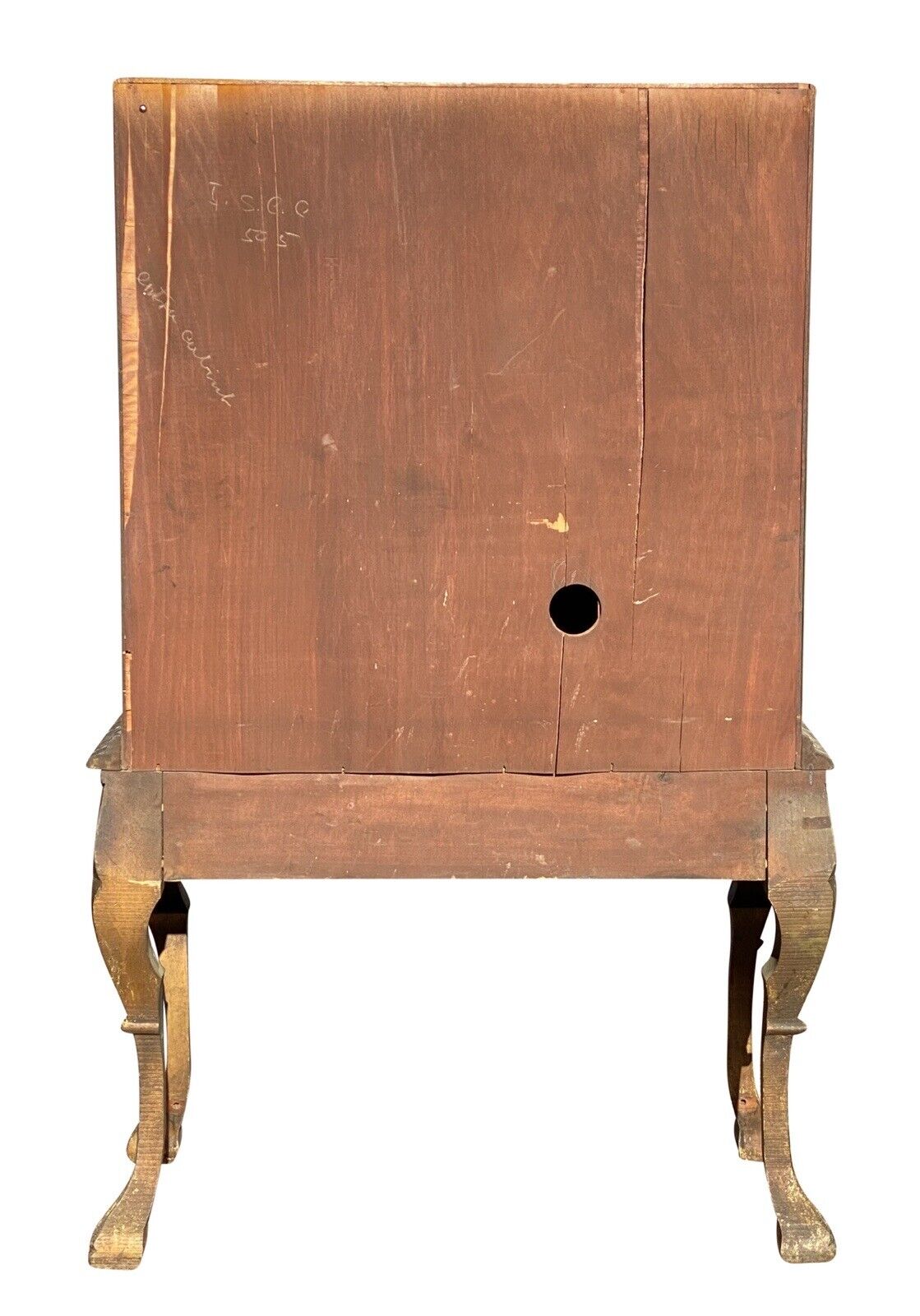 20th C Antique Chinoiserie Carved Liquor Cabinet / Cupboard