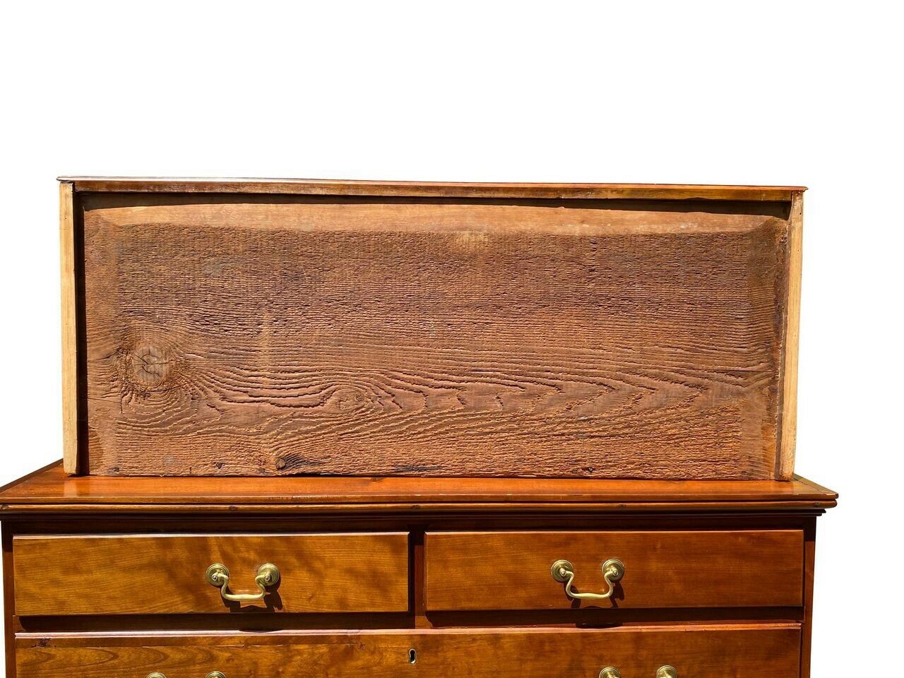 19TH C ANTIQUE KENTUCKY CHERRY HEPPLEWHITE DRESSER / TALL CHEST ~ SOUTHERN US
