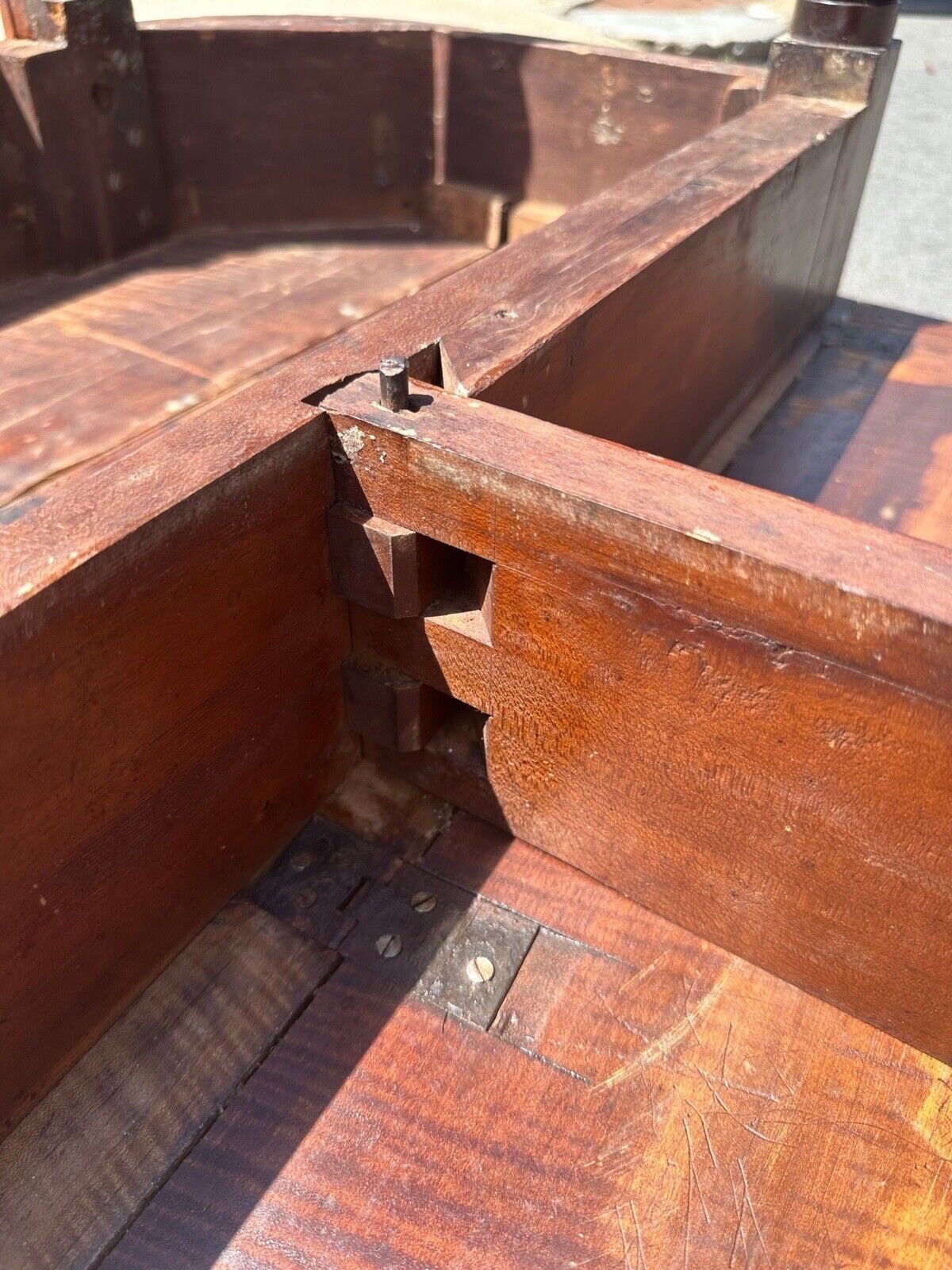 Early 19th Century Antique Federal Tiger Maple & Cherry Dropleaf Bakers Table