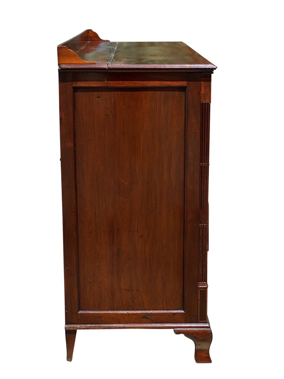 18TH C ANTIQUE FEDERAL PERIOD INLAID MAHOGANY SIDEBOARD / SERVER