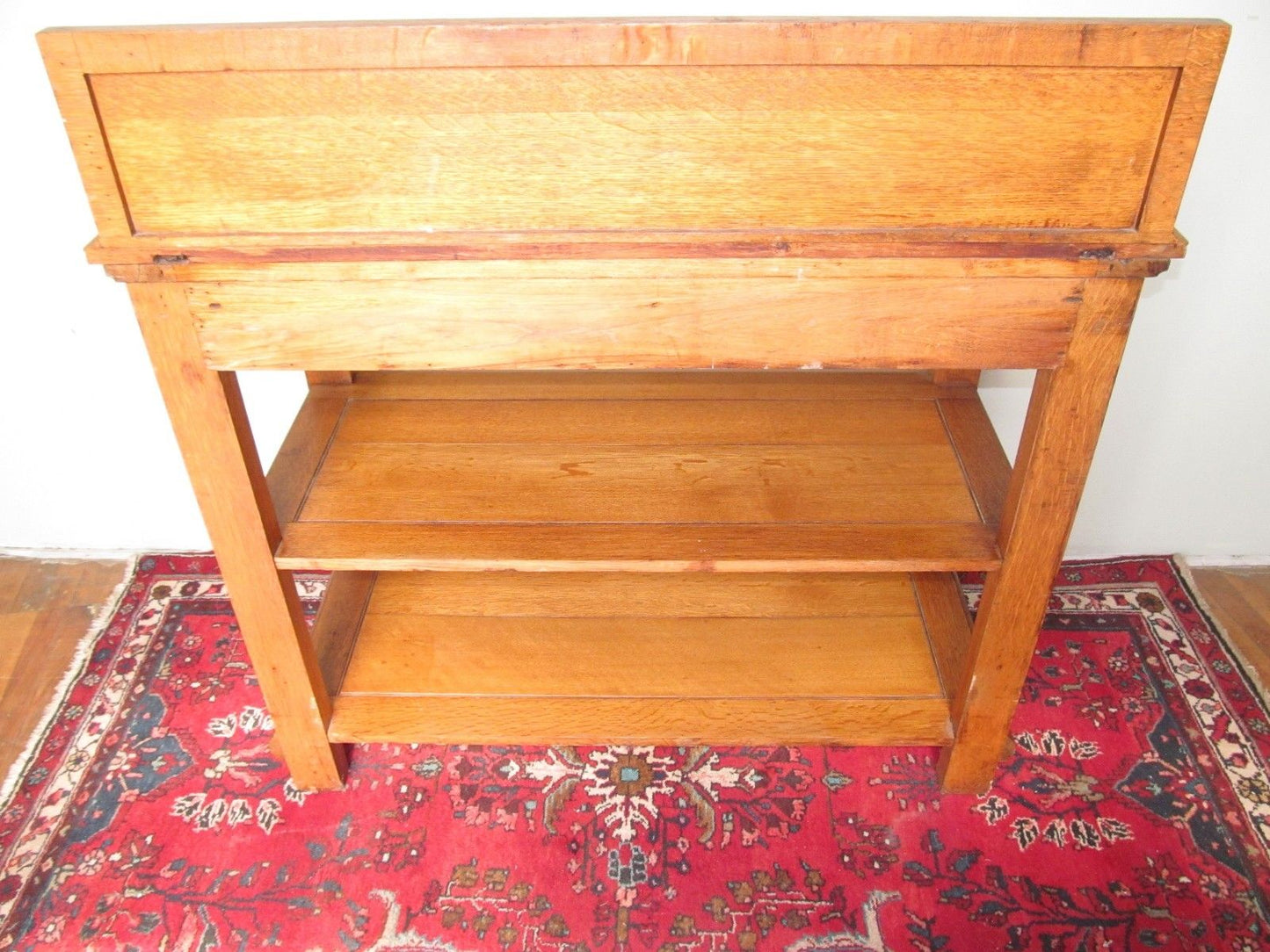 FINELY CARVED VICTORIAN QUARTERED OAK SIDEBOARD-PROFESSIONALLY REFINISHED-A1
