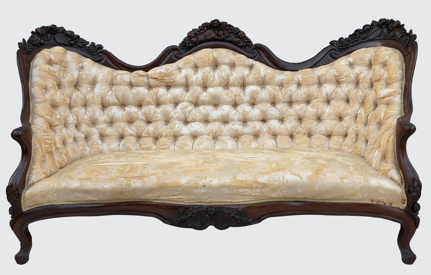 Important Victorian Carved Rosewood "Rosalie" Sofa Set By John Henry Belter