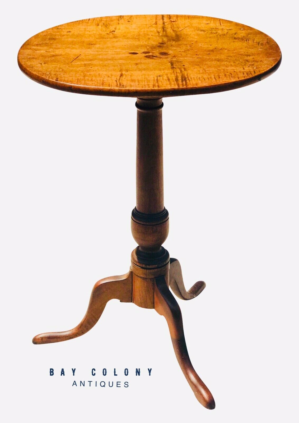 18th Century Queen Anne Tiger Maple Table 18th Century Queen Anne Tiger Maple Table