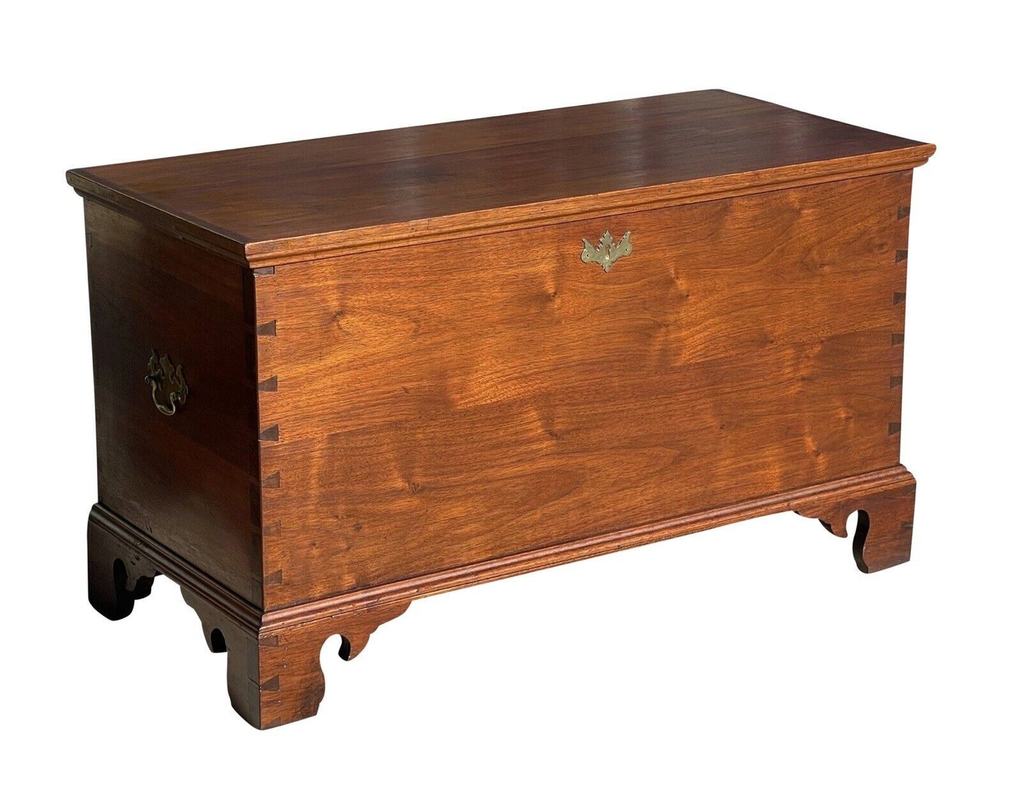 Pair of Queen Anne Style Pennsylvania Walnut Blanket Chests With Secret Interior