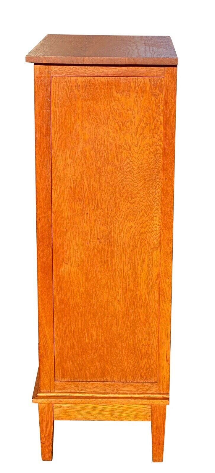 20TH C ANTIQUE ARTS & CRAFTS / MISSION OAK 12 DRAWER OFFICE FILE CABINET