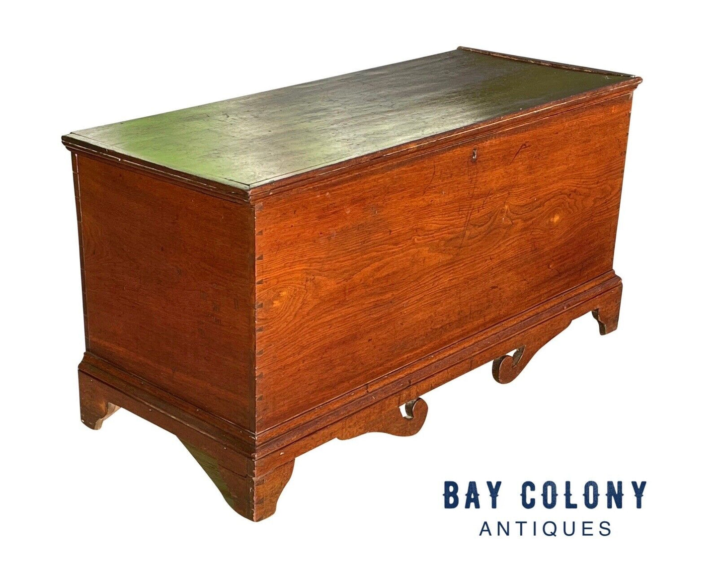 Antique Queen Anne Walnut Southern Blanket Box Circa 1780 - North Carolina