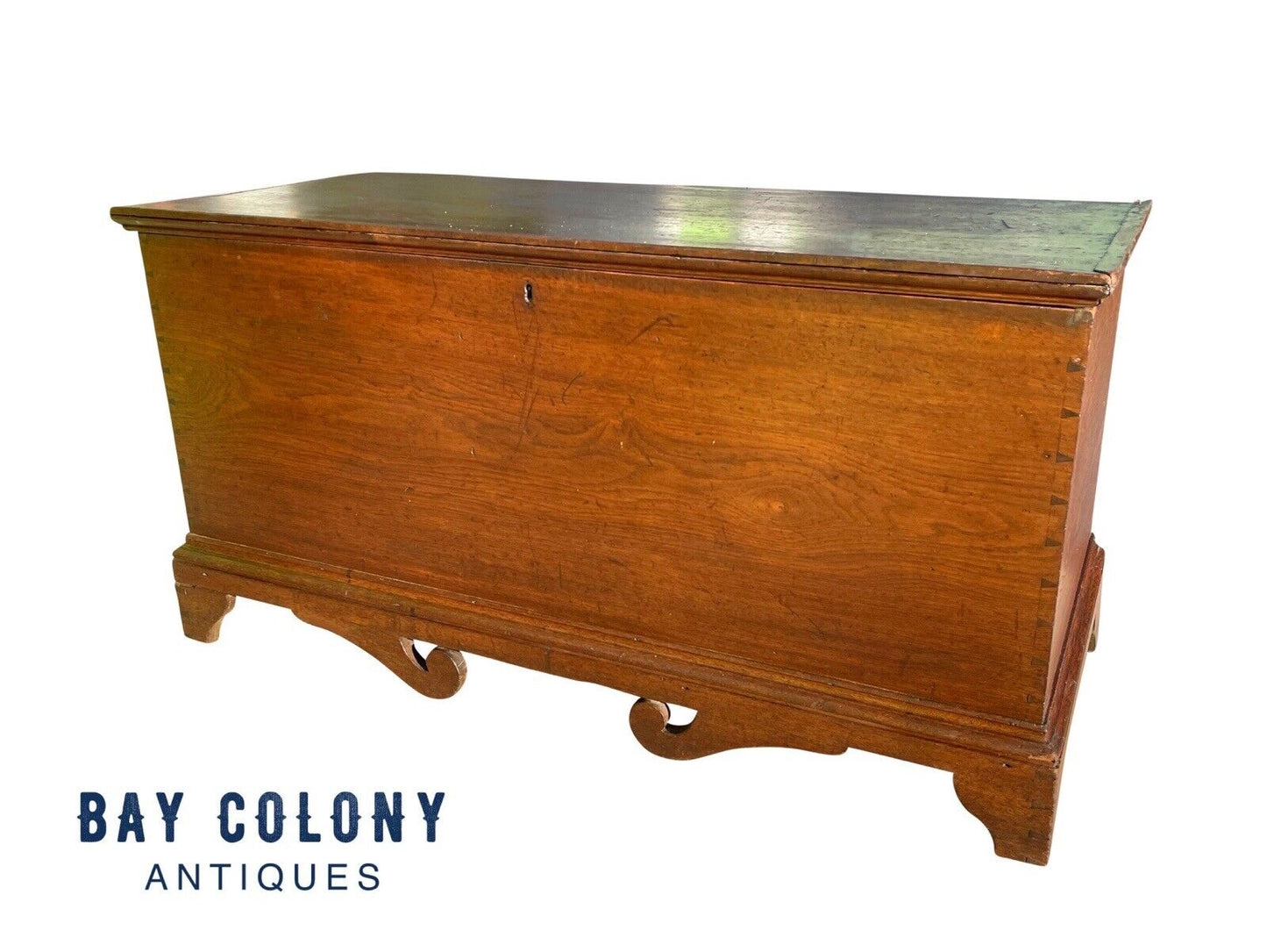 Antique Queen Anne Walnut Southern Blanket Box Circa 1780 - North Carolina