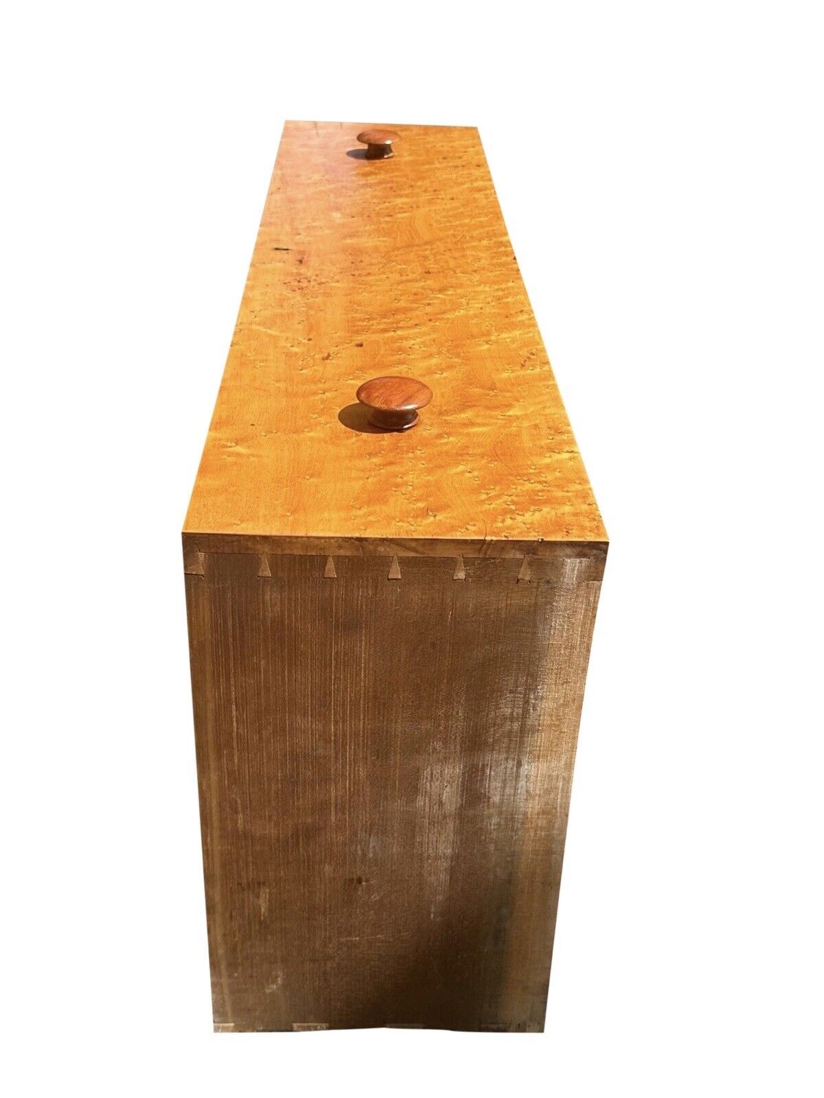 Early 19th Century Federal Birds Eye Maple Chest of Drawers With Cherry & Poplar