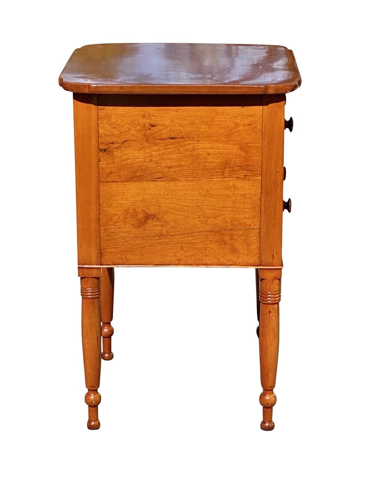 Early 19th Century Antique Federal Kentucky Cherry Inlaid Work Table - Very Rare