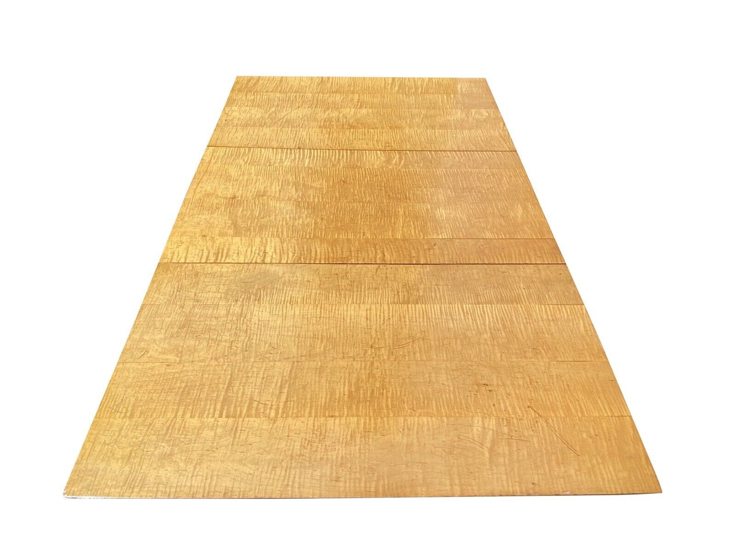 Federal Style Tiger Maple Gateleg Dining Table With Bold Grain and Large Drawer