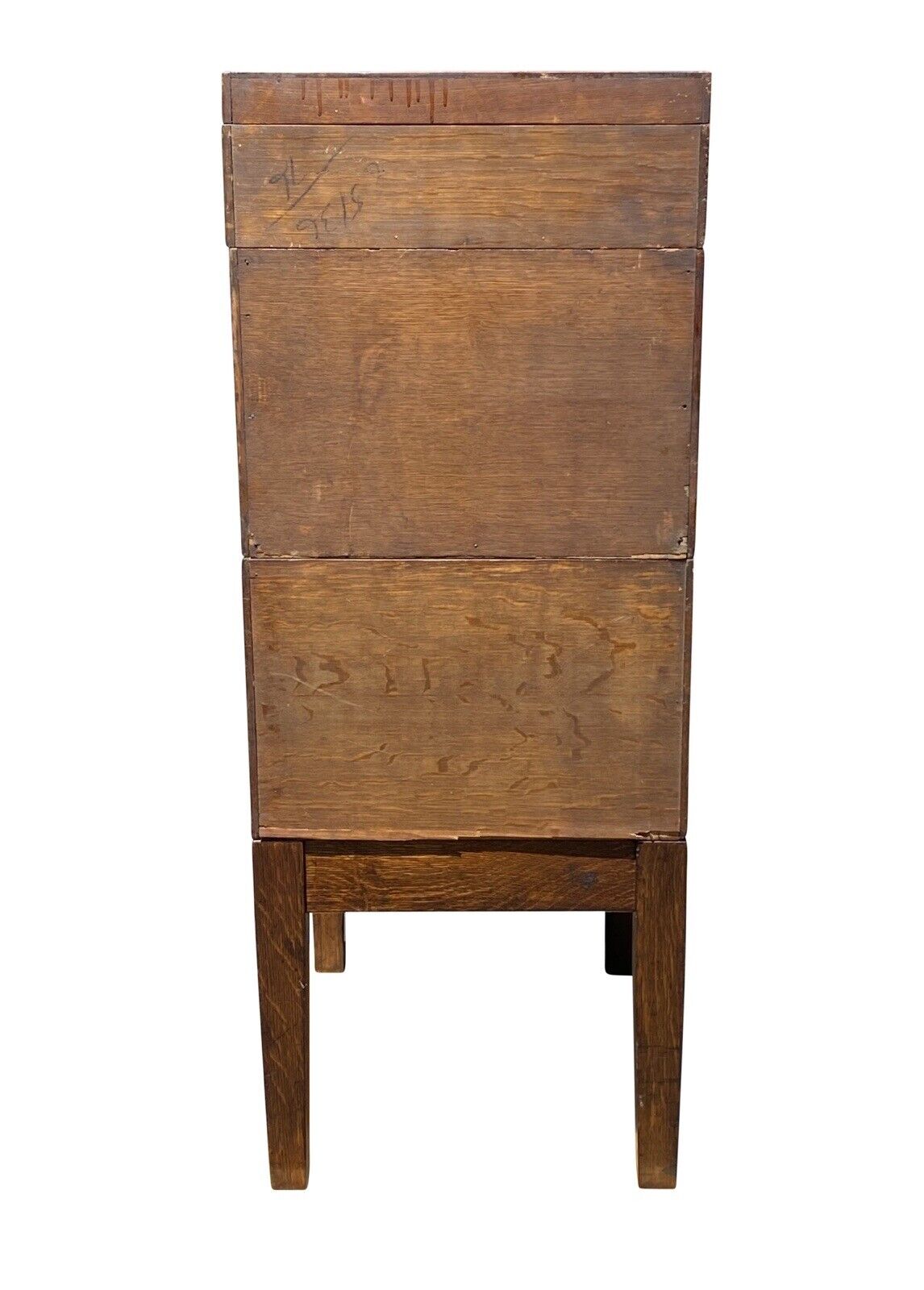 Antique Arts & Crafts Tiger Oak Stacking File Cabinet - Library Bureau Makers
