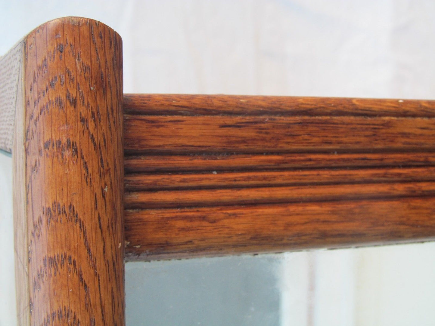 VICTORIAN OAK DISPLAY CASE BY CHARLES P. WHITTLE BOSTON