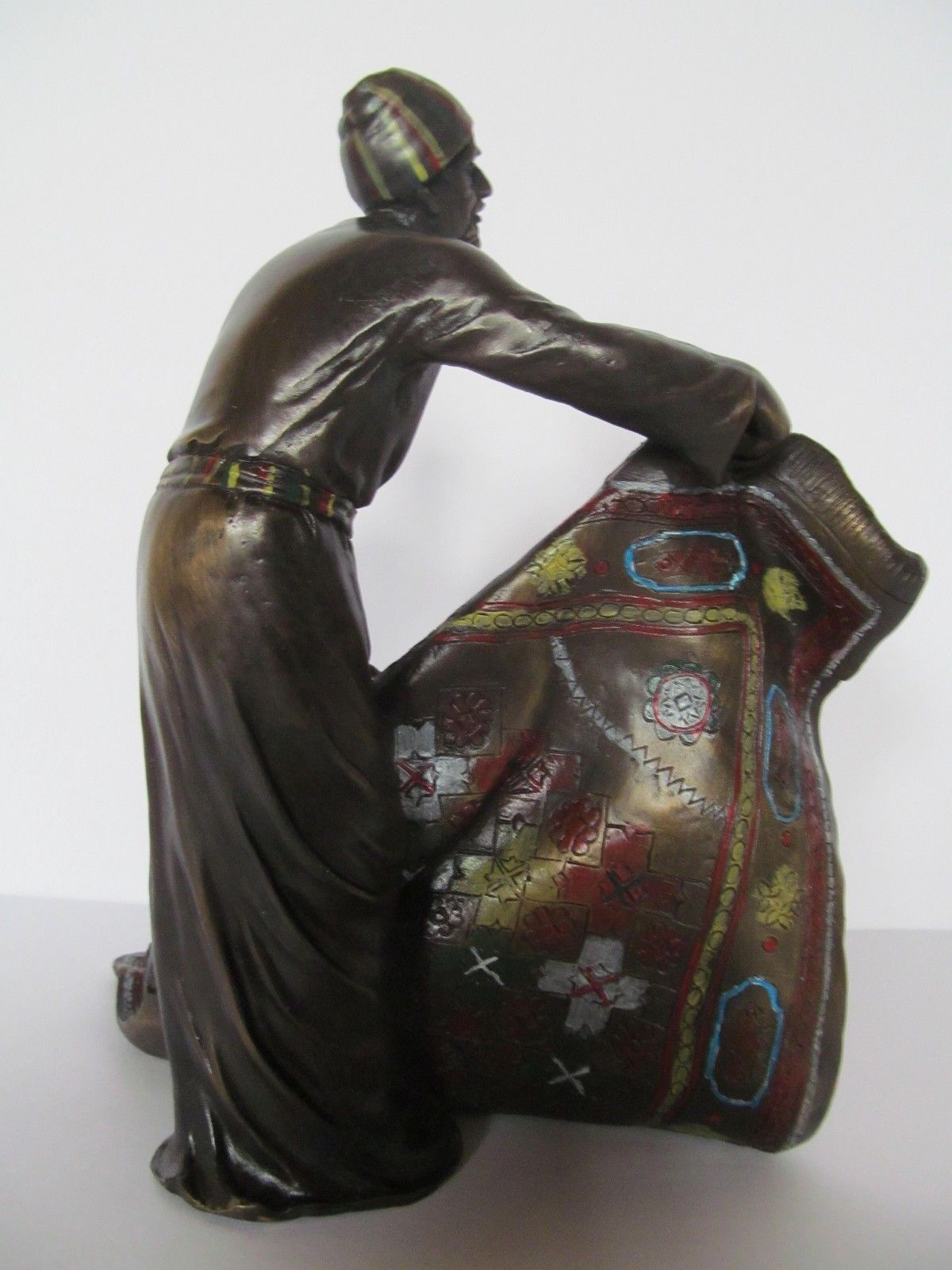 FRANZ BERGMAN "THE CARPET DEALER" AUSTRIAN BRONZE STATUE