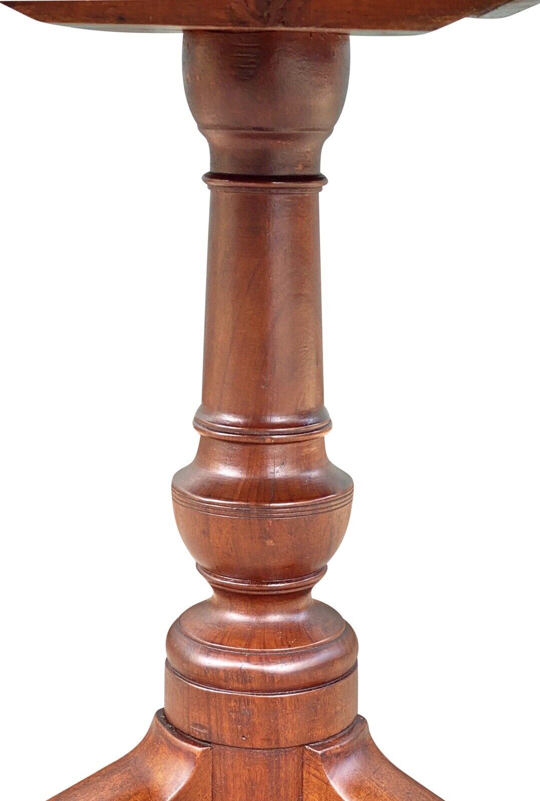 18th C Antique Massachusetts Mahogany Tilt Top Tea Table - Joseph Short