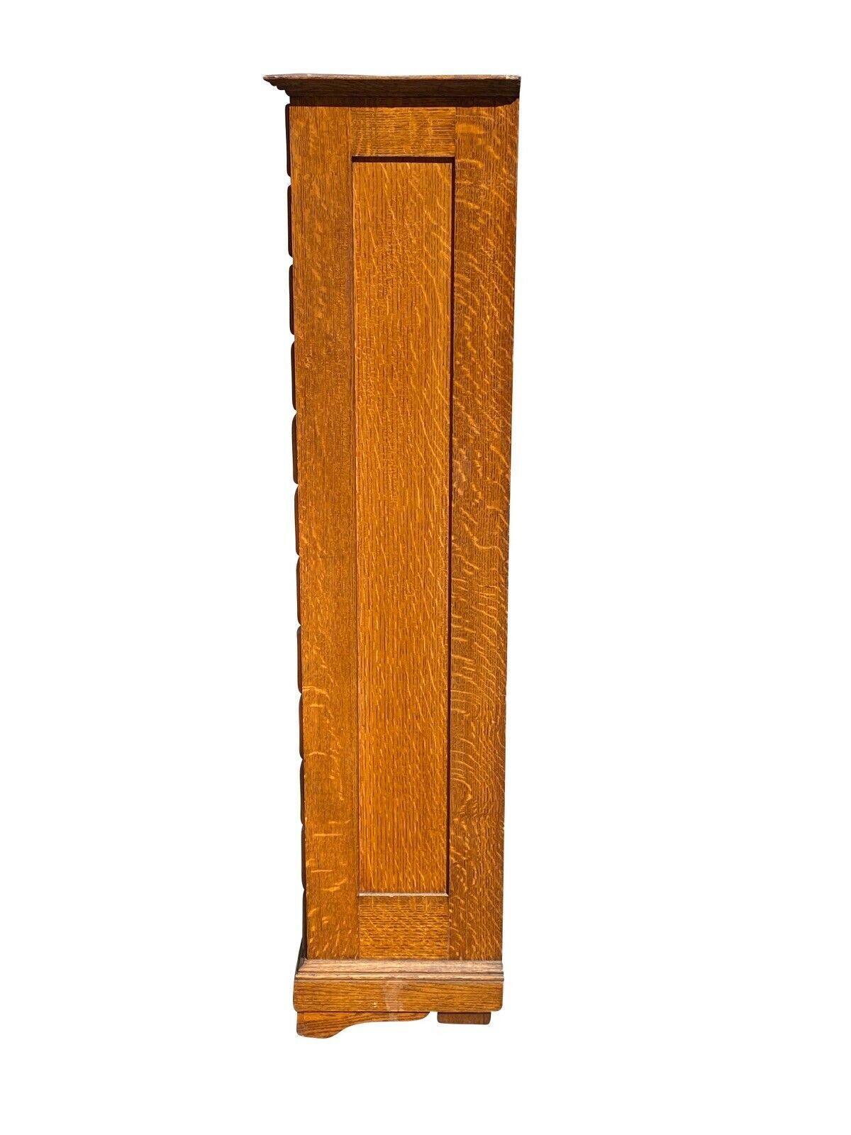 20TH C ANTIQUE ARTS & CRAFTS TIGER OAK E.H STAFFORD 24 DRAWER FILE CABINET