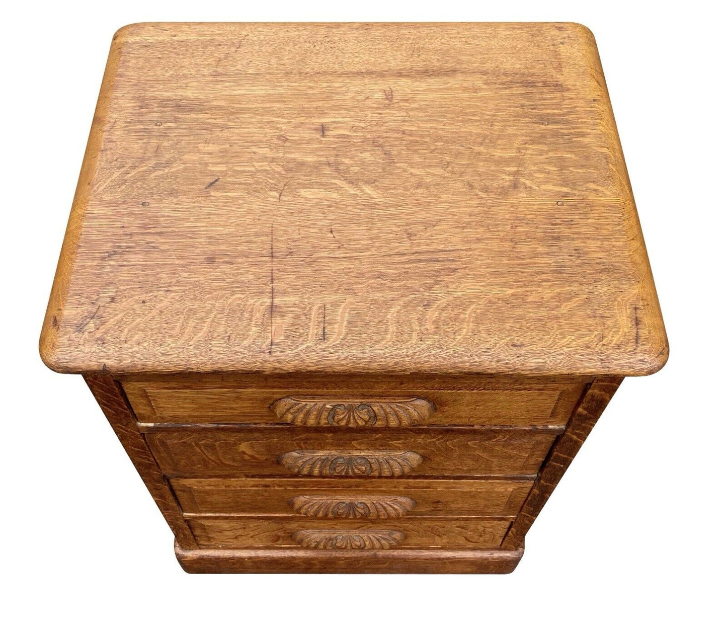 19th C Antique Victorian Tiger Oak File Cabinet ~ Anthony & Cowell Co Providence