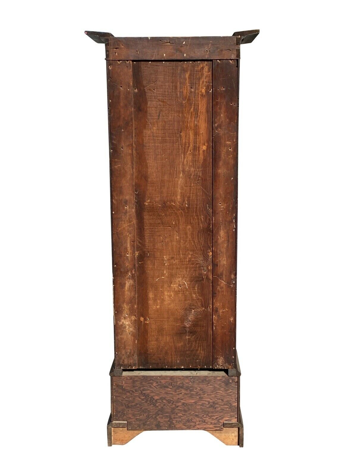 19th C Antique Salem Ma Mahogany Maritime Campaign Bookcase / Cabinet ~ Nautical
