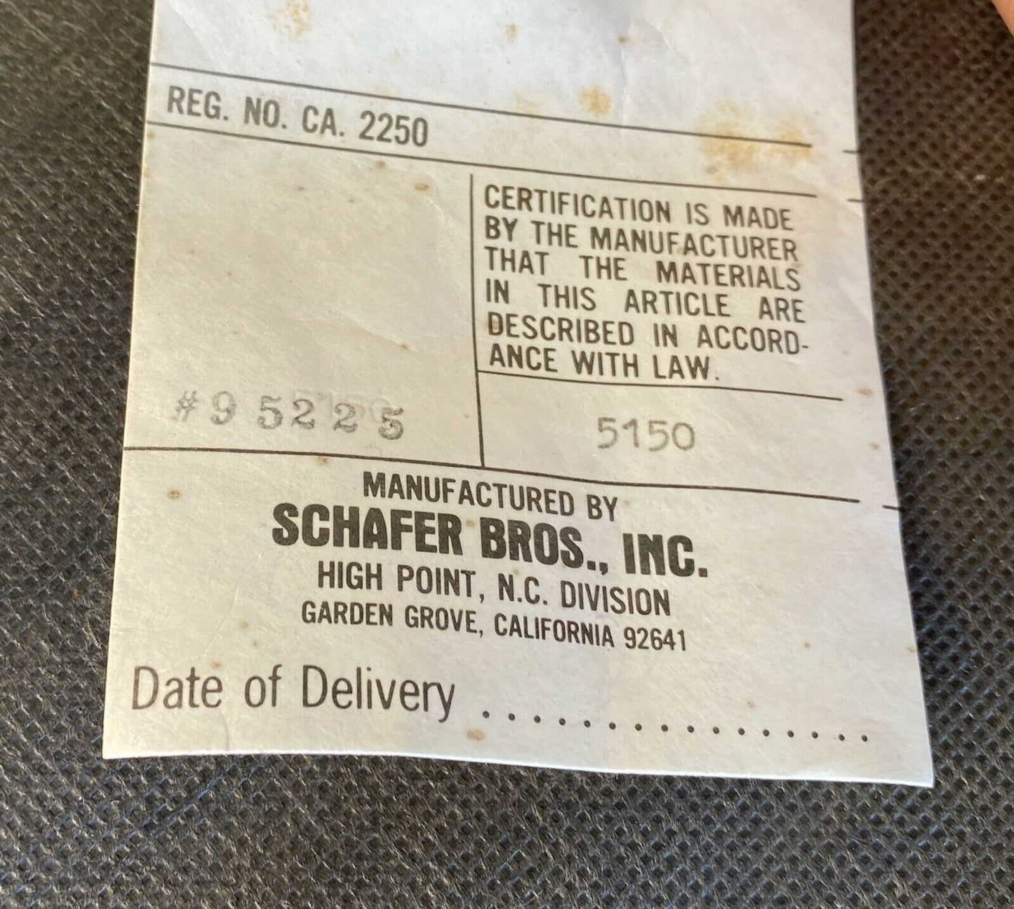 20th C Chippendale Antique Style Pair Of Tufted Red Leather Wing Back Arm Chairs