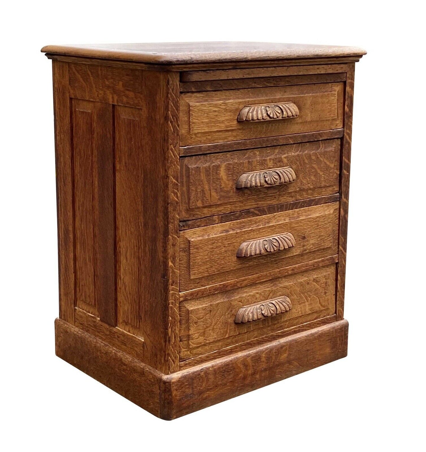 19th C Antique Victorian Tiger Oak File Cabinet ~ Anthony & Cowell Co Providence