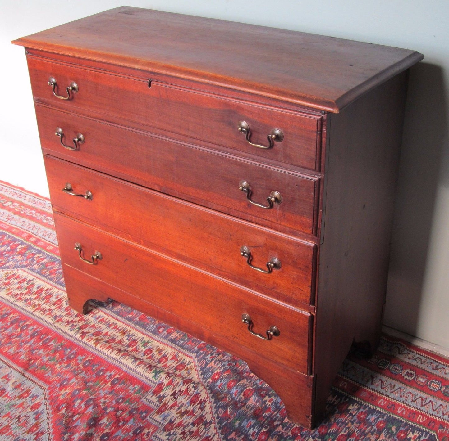 EARLY 19TH CENTURY CHIPPENDALE VIRGINIA WALNUT BLANKET CHEST