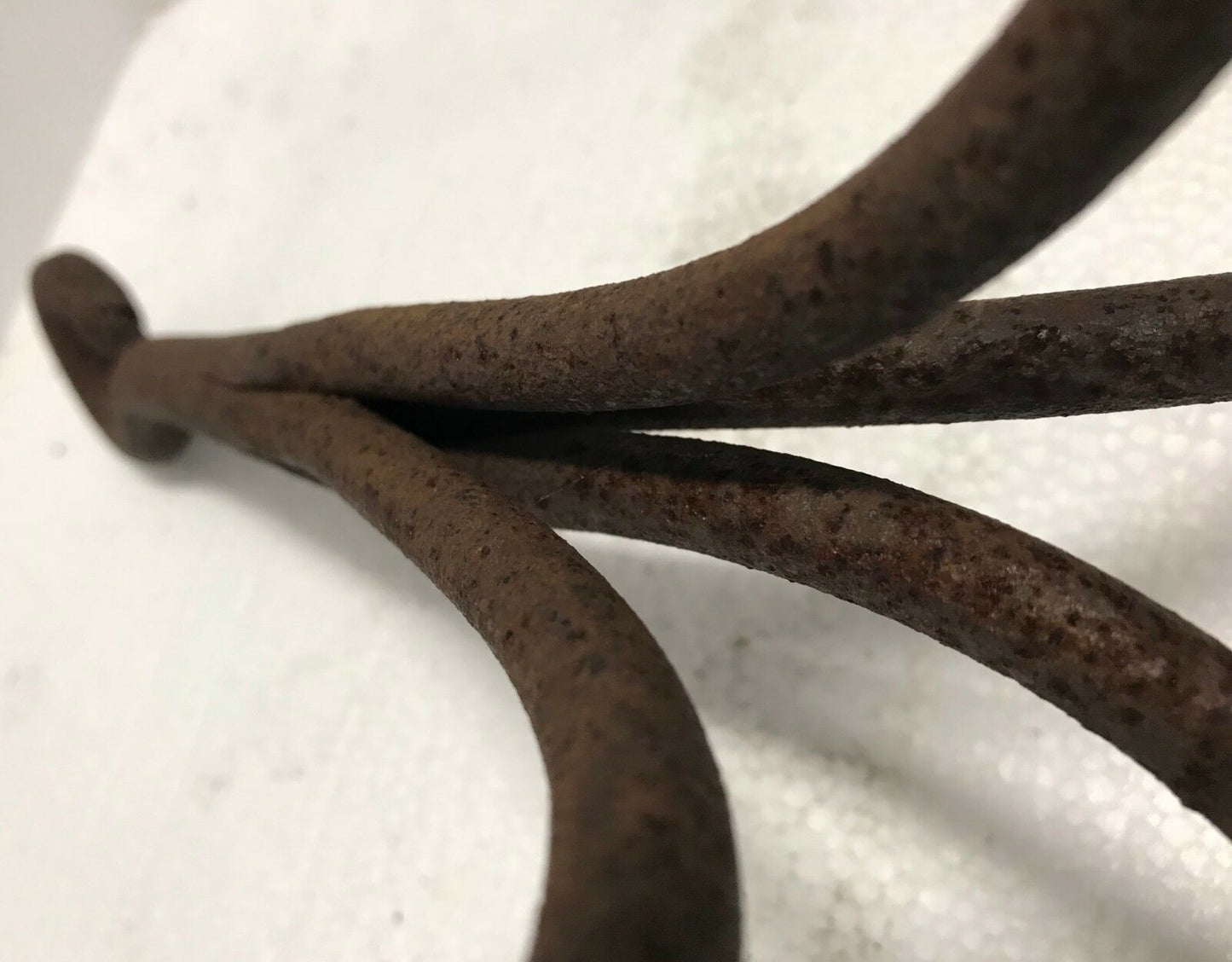 EARLY 19TH C. CAST IRON 4 PRONG GAME HOOK - KITCHEN IRON
