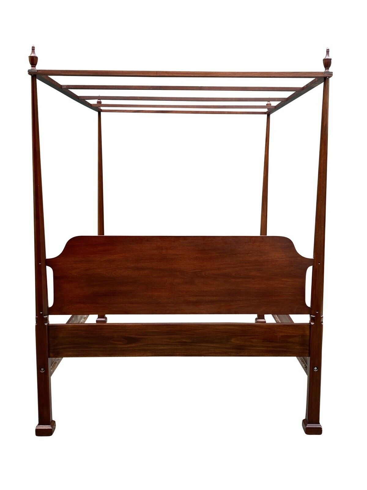 20TH C HENKEL HARRIS QUEEN SIZE MAHOGANY FOUR POST TESTER / CANOPY BED