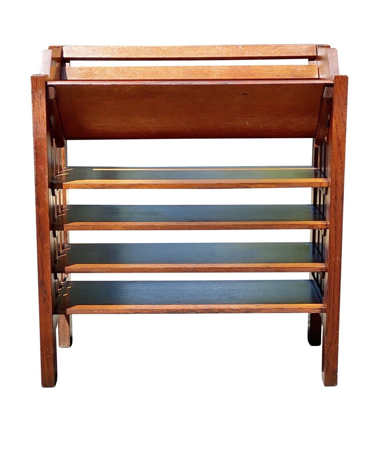 20th C Antique Arts & Crafts / Mission Tiger Oak Bookcase