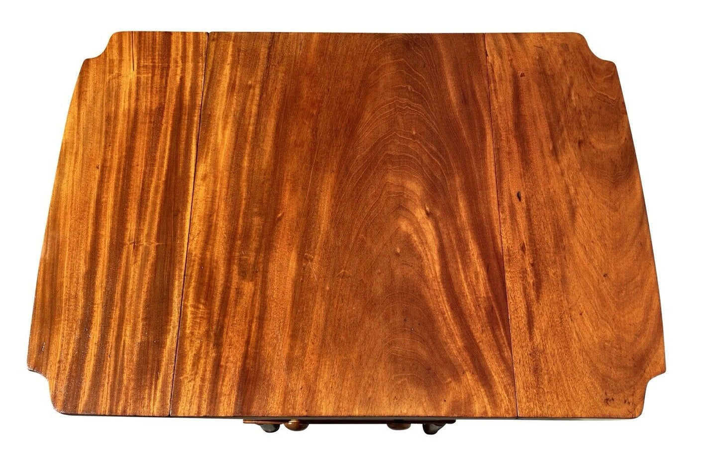 19TH C ANTIQUE SHERATON MAHOGANY MID ATLANTIC DROP LEAF WORK TABLE / NIGHTSTAND