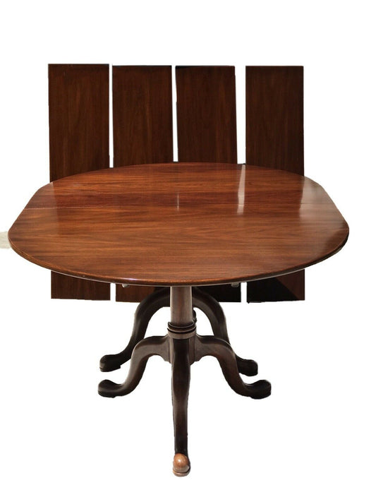 20TH C HENKEL HARRIS DOUBLE PEDESTAL MAHOGANY DINING / BANQUET TABLE ~~ 9+ FEET