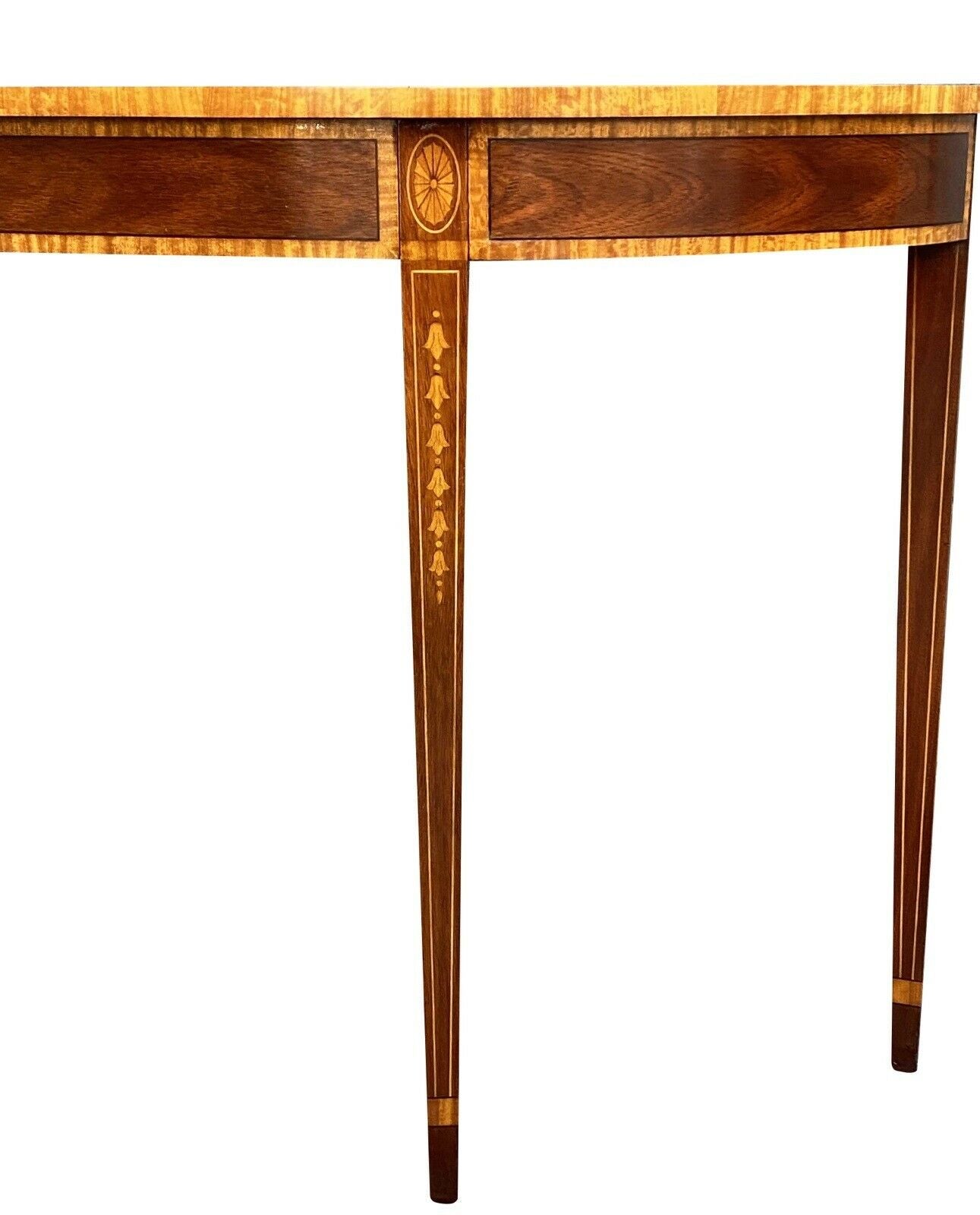 20th C Henkel Harris Federal Antique Style Mahogany Console Table