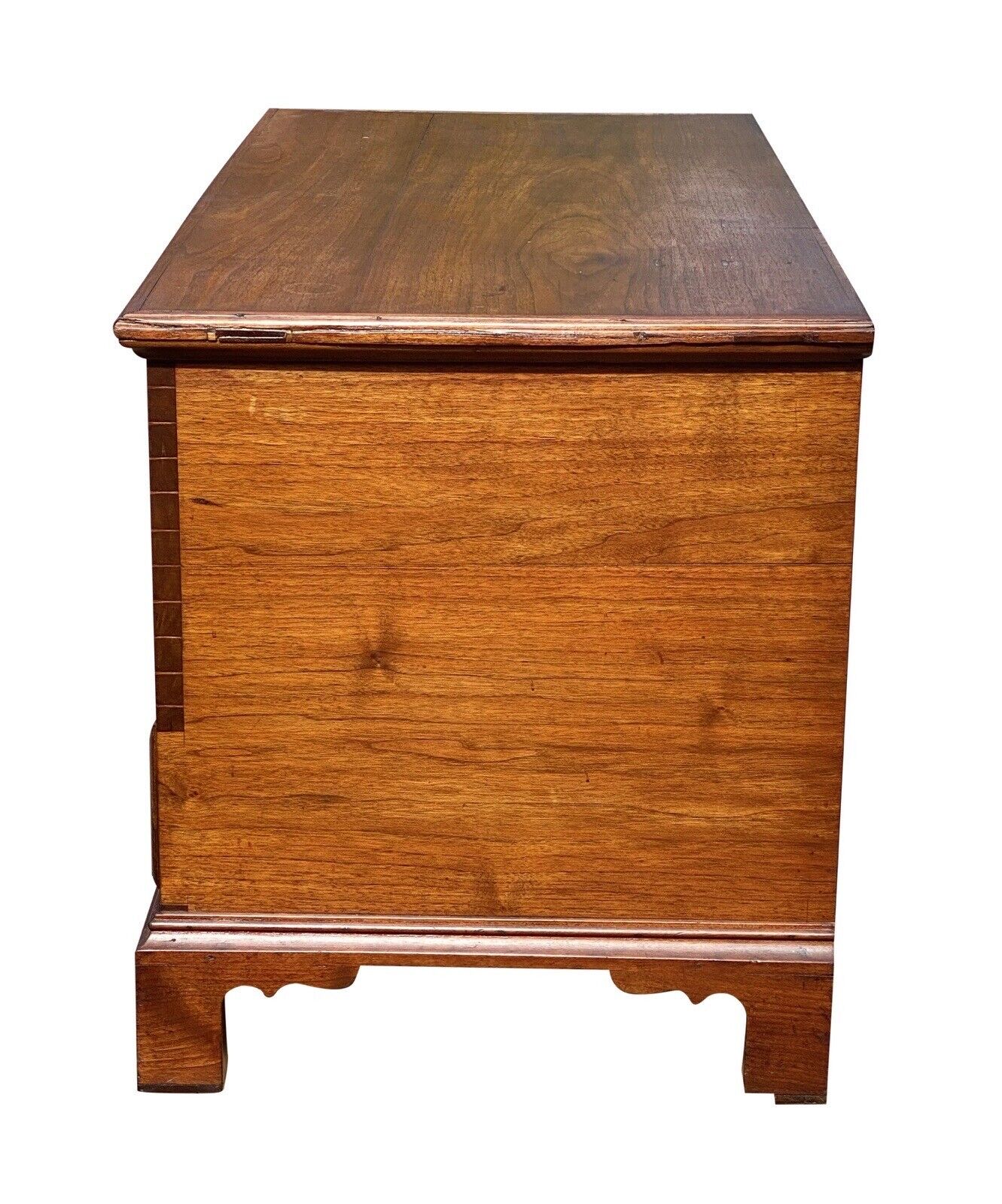 Late 18th Century Queen Anne Walnut Pennsylvania Blanket Chest With Two Drawers