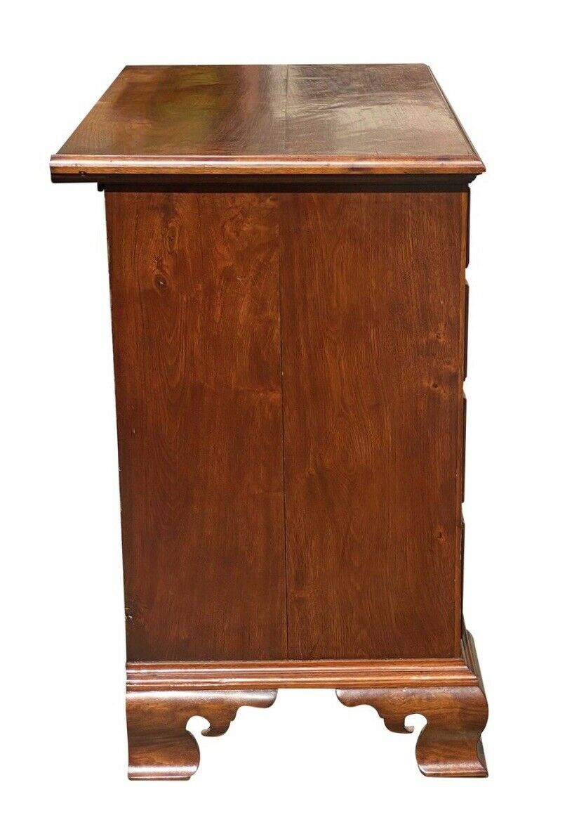 18TH C ANTIQUE CHIPPENDALE PENNSYLVANIA WALNUT BACHELORS CHEST / DRESSER