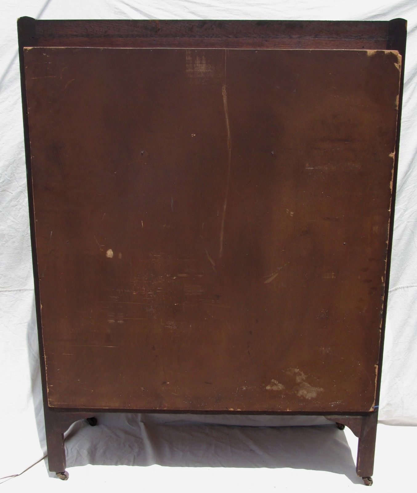 FABULOUS OAK ARTS & CRAFTS BOOKCASE-CHINA CABINET BY THE LIFETIME FURNITURE CO