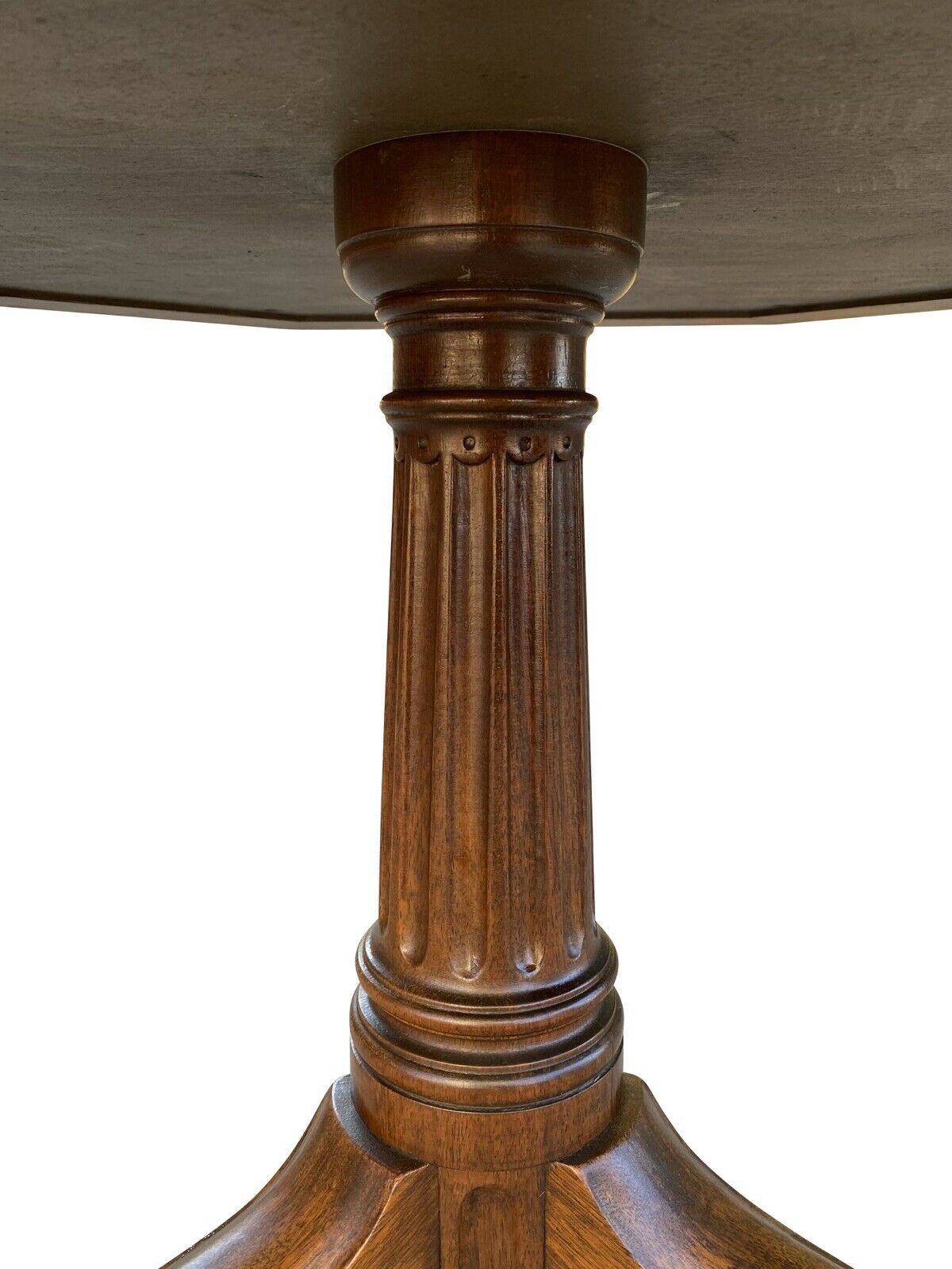 20TH C ANTIQUE STYLE OCTAGONAL MAHOGANY WRITING TABLE ~ JEFFERSON MONTICELLO