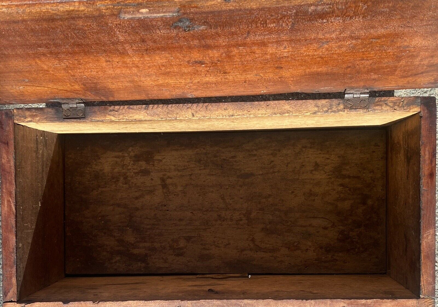 18th C Antique Queen Anne Pennsylvania Walnut Document Box / Chest