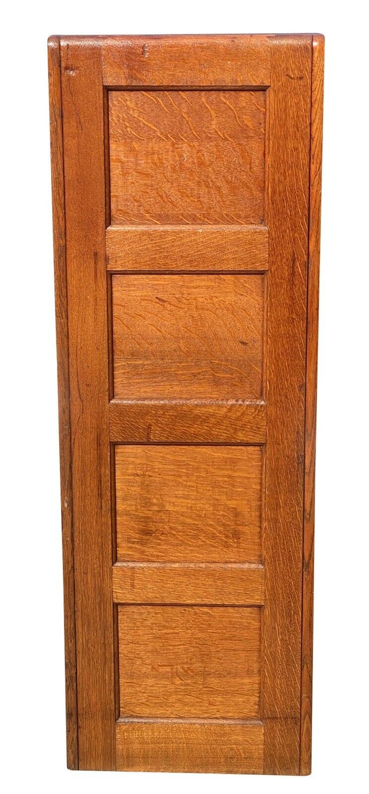 20th C Antique Arts & Crafts Tiger Oak Four Drawer File Cabinet - Library Bureau