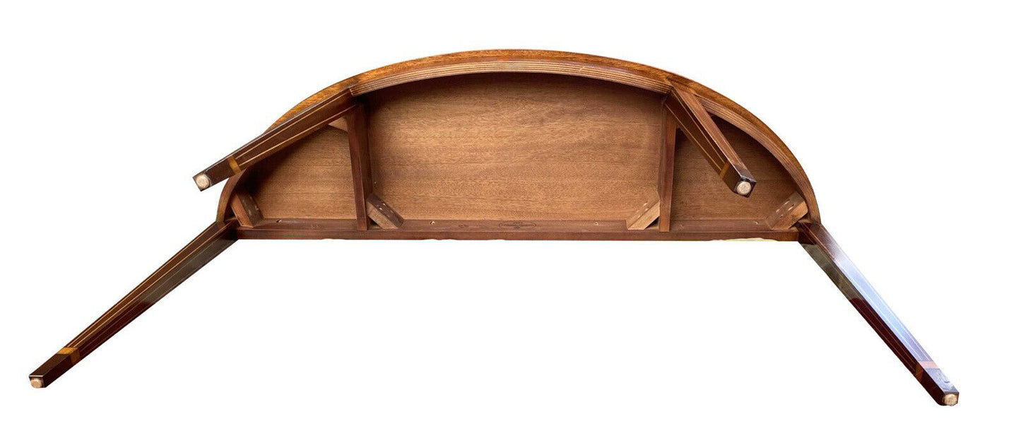 20th C Henkel Harris Federal Antique Style Mahogany Console Table