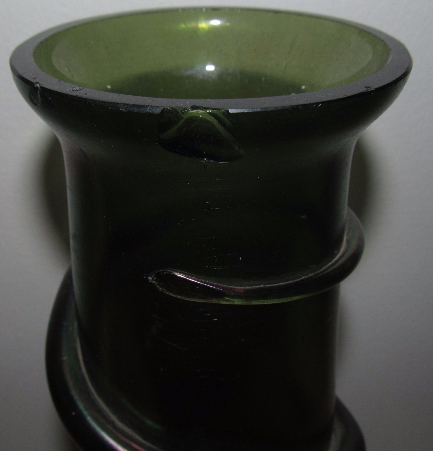 LOETZ 10 1/2" THREAD APPLIED VASE